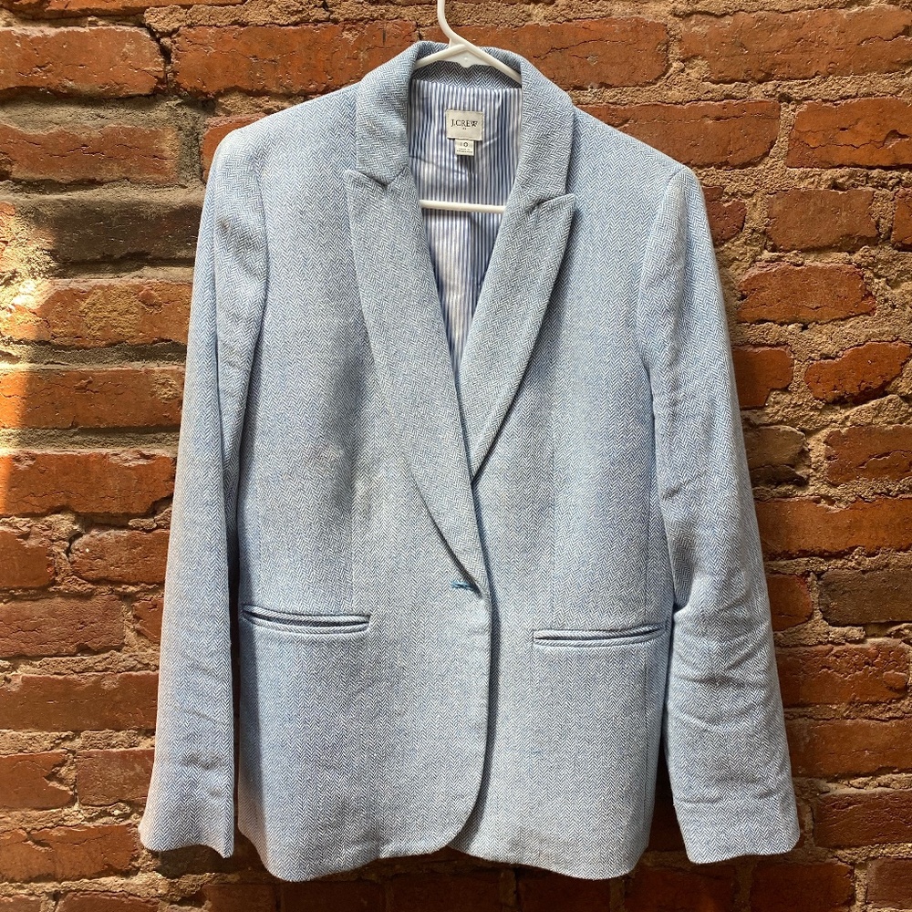 J. Crew Herringbone Blazer
